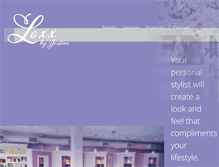 Tablet Screenshot of loxxbyjustine.com